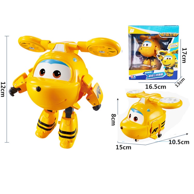 Mô hình Super wings Robot biến hình máy bay cỡ lớn nhân vật NEO bằng nhựa đồ chơi trẻ em