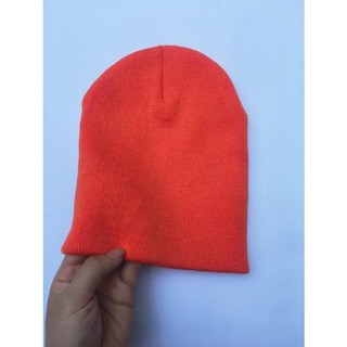 Mũ Len Beanie Trơn Dáng Ngắn 21cm.