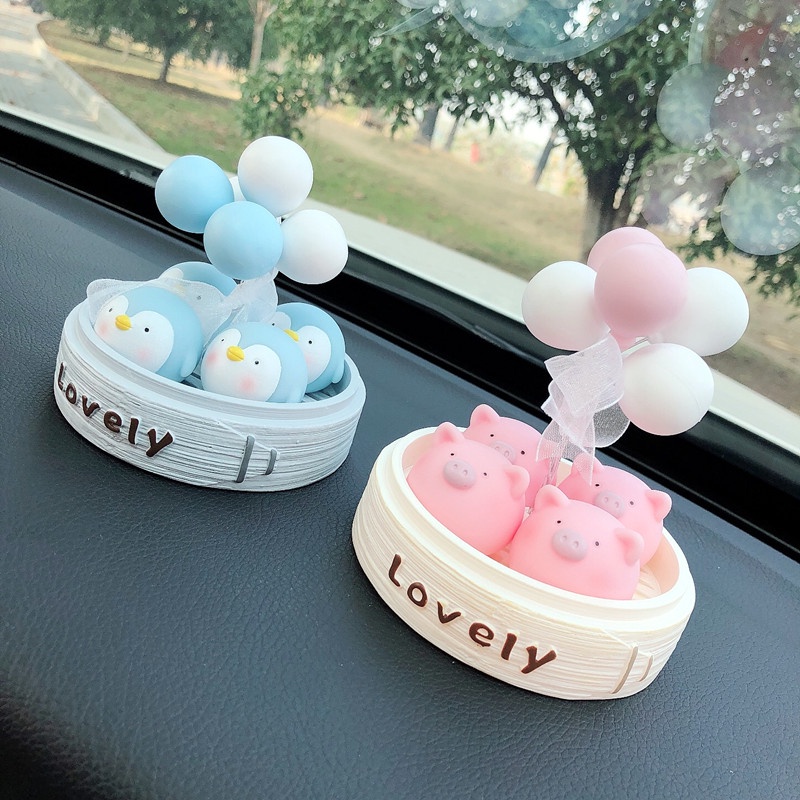 Mô Hình Decoroto Trang Trí Taplo Ô Tô Hình Chim Cánh Cụt Trang Trí Xe Hơi Bàn Làm Việc Bàn Học Phòng Khách Siêu Cute
