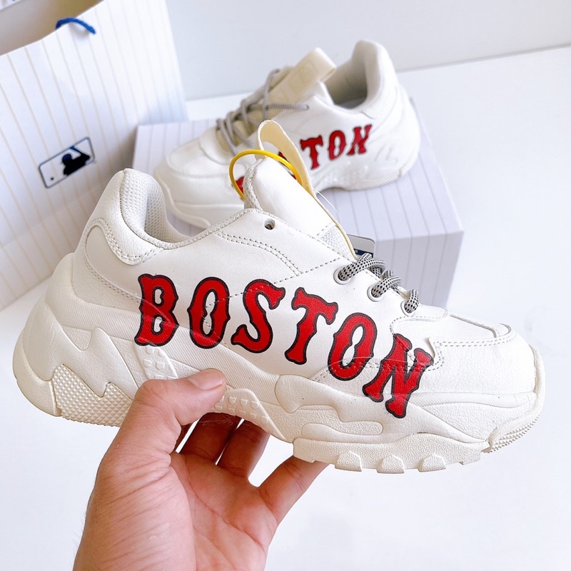 [Freeship- Bảo Hành 1 Năm ] Giày 𝒎𝒍𝒃 la,𝒎𝒍𝒃 ny vàng, 𝒎𝒍𝒃 boston mới Chữ in 3d Đế độn nam nữ Hot Trend 2021  Full box