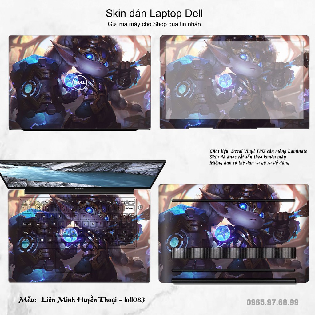 Skin dán Laptop Dell in hình Liên Minh Huyền Thoại nhiều mẫu 11 (inbox mã máy cho Shop)