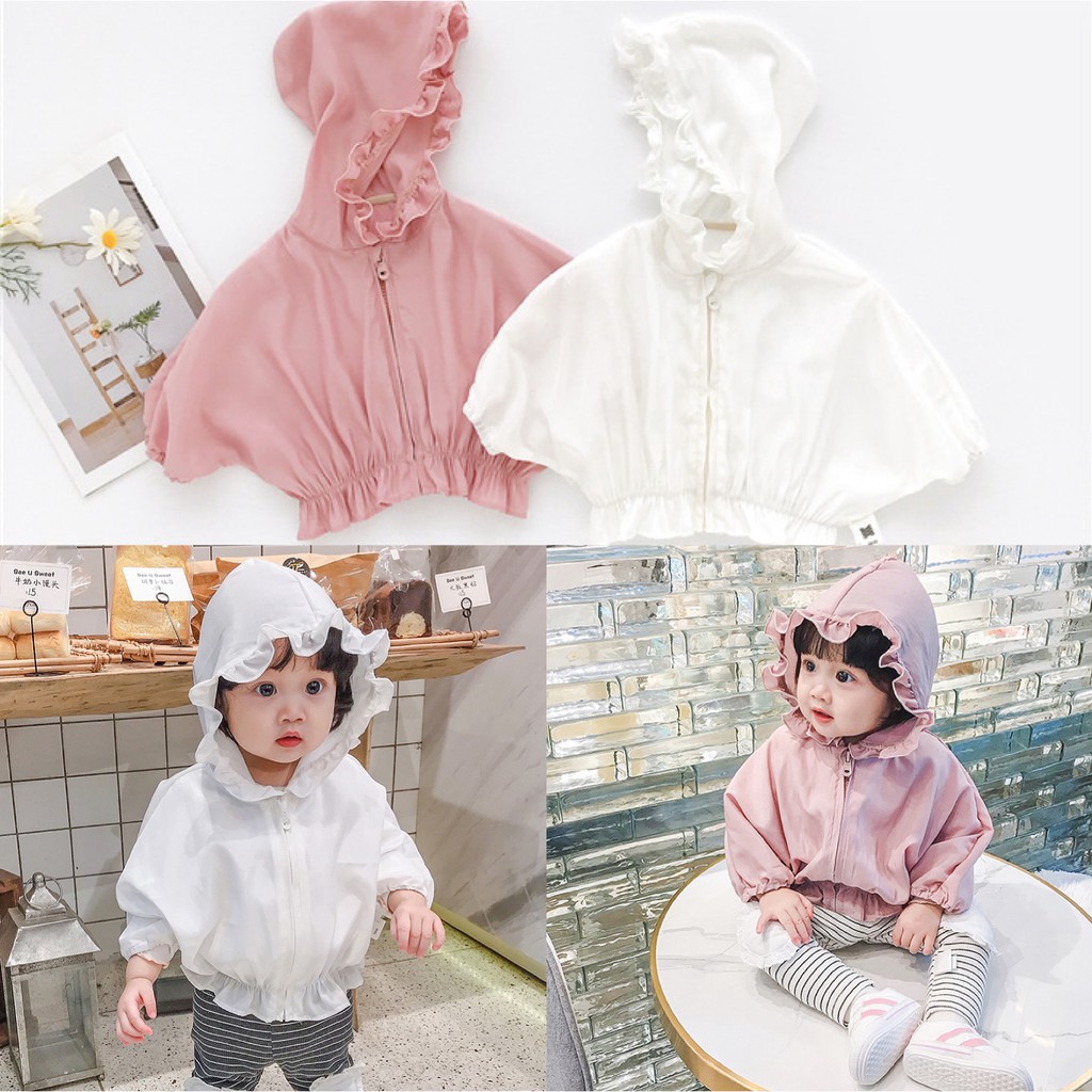 Áo khoác chống nắng thiết kế dễ thương cho bé gái