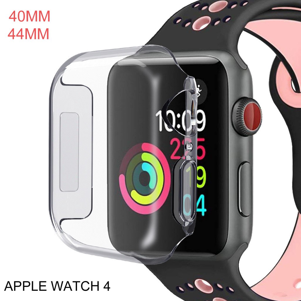 Ốp cứng trong suốt bảo vệ mặt đồng hồ Apple Watch 4 40mm 44mm | BigBuy360 - bigbuy360.vn
