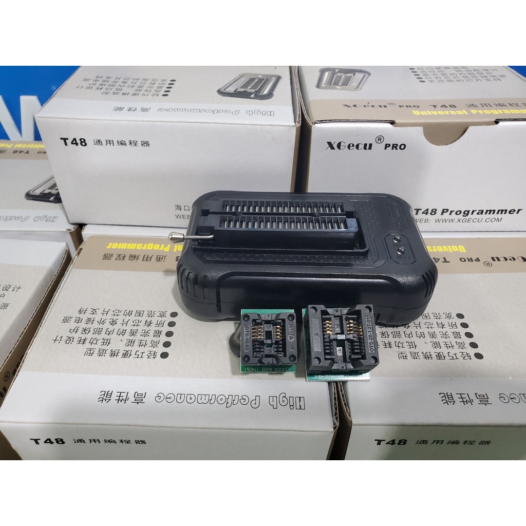 Máy nạp rom XGecu T48, siêu phẩm tốc độ  và số lượng IC hỗ trợ  gói full đế