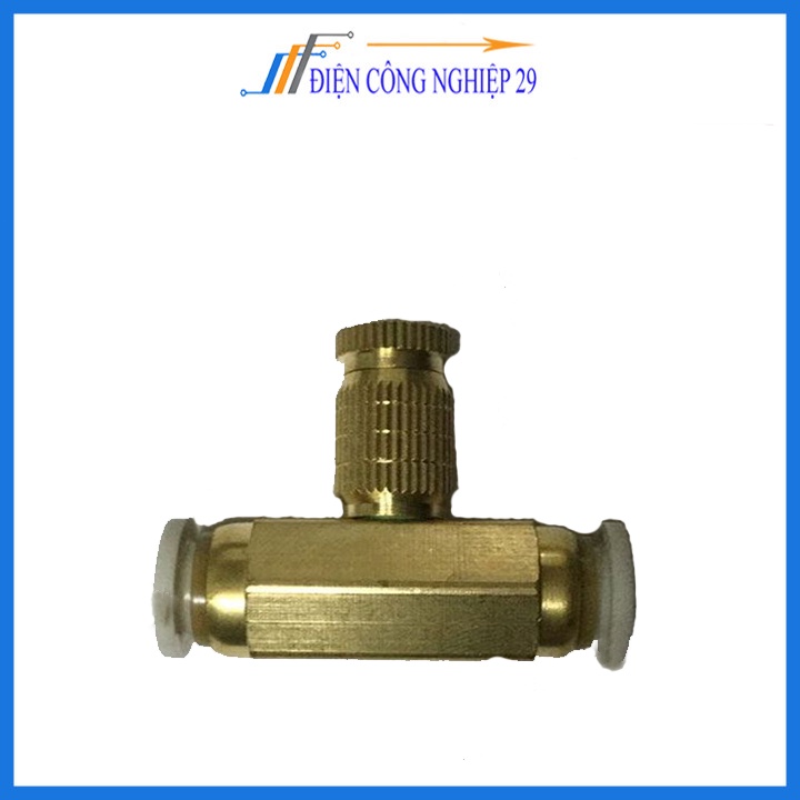 Béc phun sương bằng đồng số 1-2-3-5-6-7-8 kèm Chân nối ống phi 8 ( HÀNG LOẠI 1)