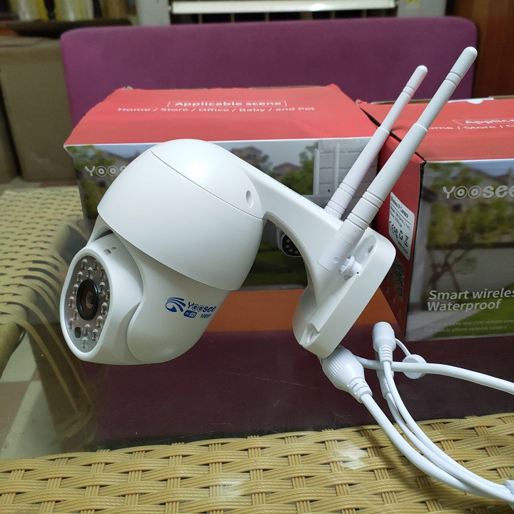 Camera ngoài trời yoosee Ptz mini 16Led 3.0Mpx xoay 360 độ siêu nét, đàm thoại 2 chiều, có màu ban đêm