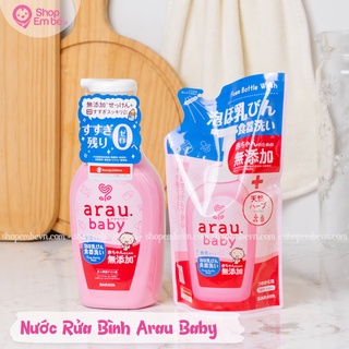 CHÍNH HÃNG Nước Rửa Bình Sữa Nhật Bản An Toàn Cho Bé Arau Baby