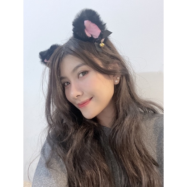 Cài tóc tao mèo có chuông xinh cosplay