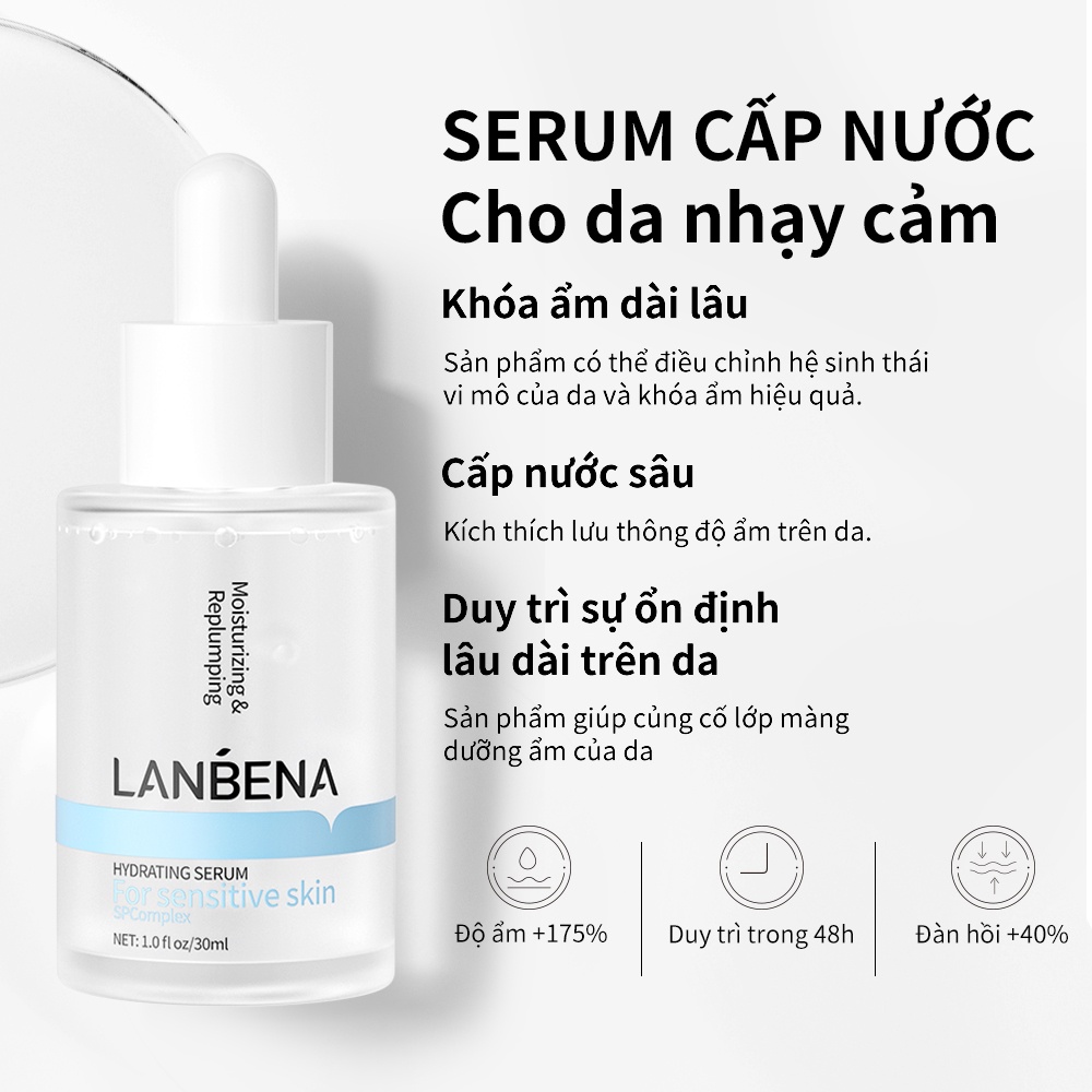 Serum Lanbena Dưỡng Ẩm Làm Sáng Da Chống Nếp Nhăn 4D 30ml