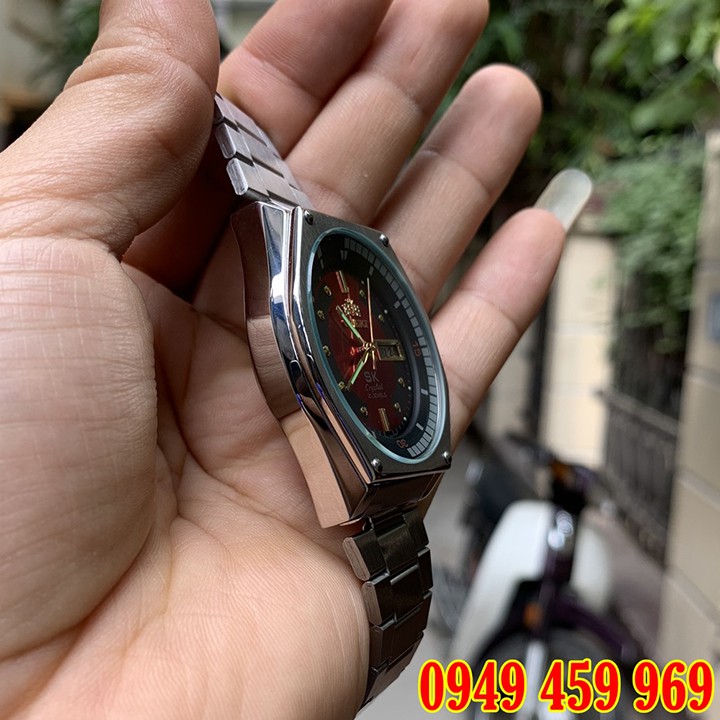 Đồng Hồ Nam Orient SK Nhật Xịn Mặt Lửa - Máy Nguyên Bản 100% - Vỏ Bạc Cao Cấp Automatic