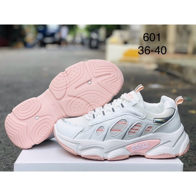 [INS Hàng Hot] Giày thể thao nữ ULzzang bản mới,💥kiểu đế hỗn hợp 3 màu gợn sóng (A7901)