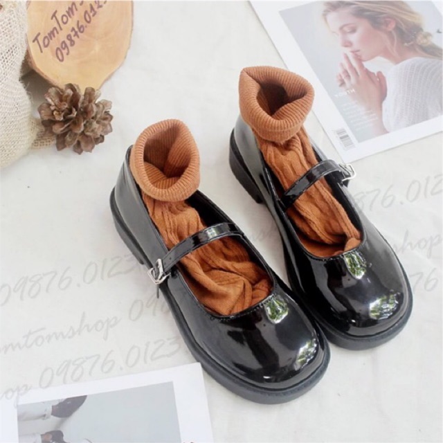 [CÓ SẴN] Giày mary jane búp bê quai ngang oxford ulzzang - CÓ CLIP - ảnh thật