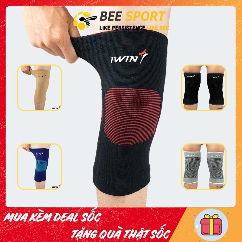 Bó gối thể thao loại xỏ IWIN KEEPA, nhẹ nhàng, tiện lợi - Bảo vệ khớp gối khi chơi thể thao, hỗ trợ điều trị đau khớp