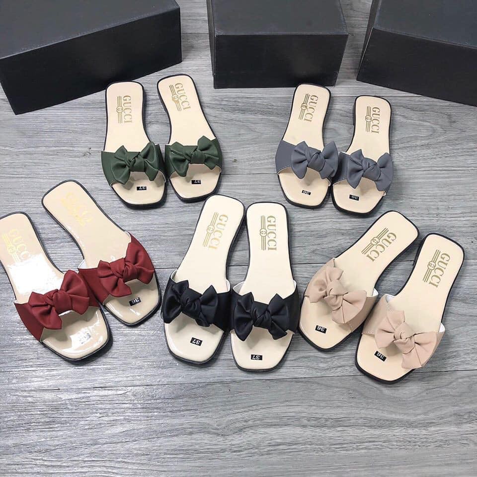 Dép nữ thắt nơ tiểu thư siêu xinh 004