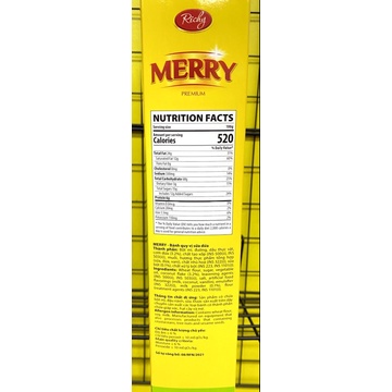 Bánh quy sữa vị dừa Merry hộp 330g