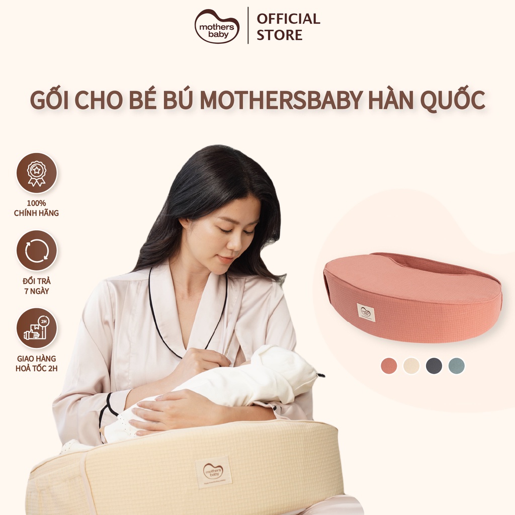 Gối Cho Bé Bú, Chống Trào Ngược Thương Hiệu Mothersbaby Hàn Quốc