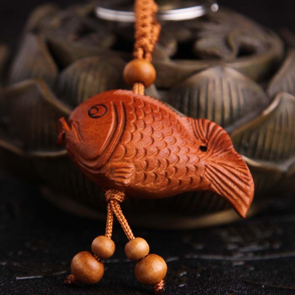 Rebuy1 Móc Khóa Hình Cá May Mắn Phong Cách Cổ Điển