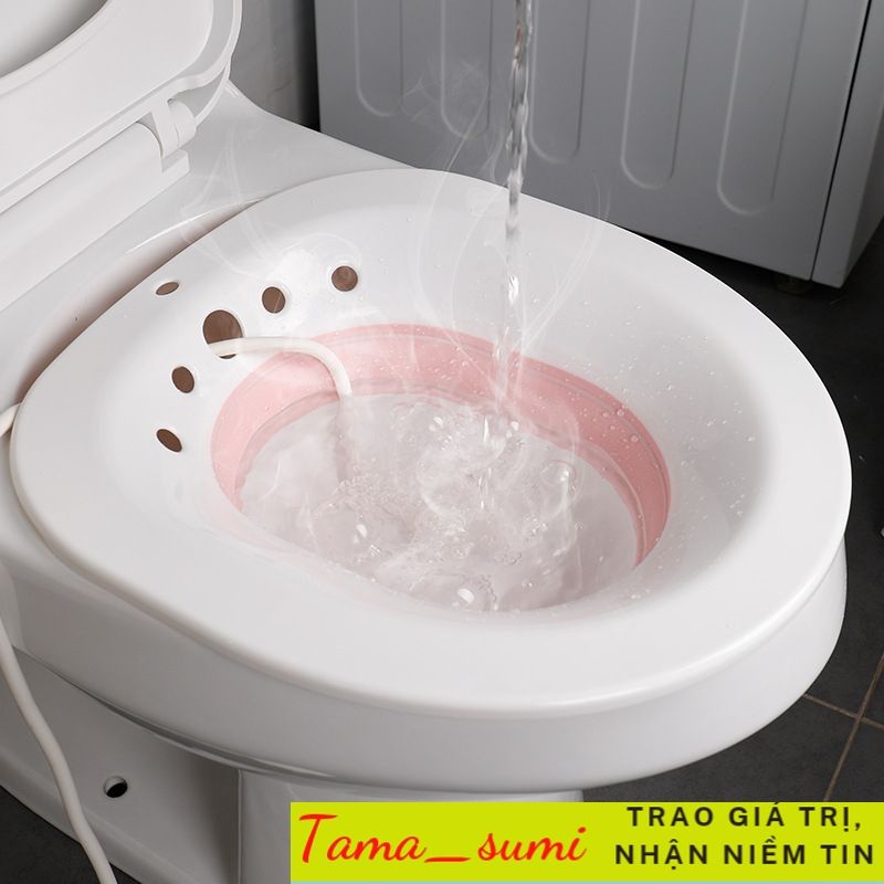 MÀU HỒNG BỘ CHẬU NGÂM PHỤ KHOA GẤP GỌN, CHẬU NGÂM SAU SINH
