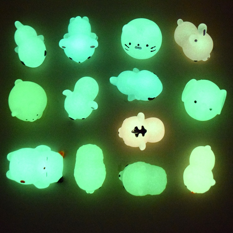 Set 10 đồ chơi mochi mini phát sáng
