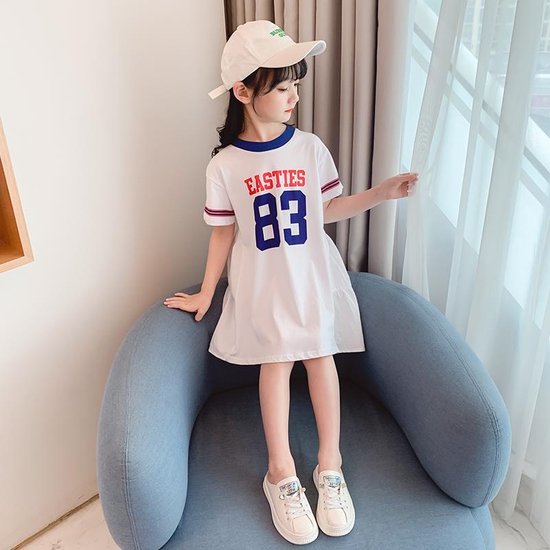Đầm Công Chúa Mùa Hè Tay Cộc Dáng Chữ A Cho Bé Gái Từ 3-4 - 5-6 - 7-8 - 9-10 - 11-12 Tuổi