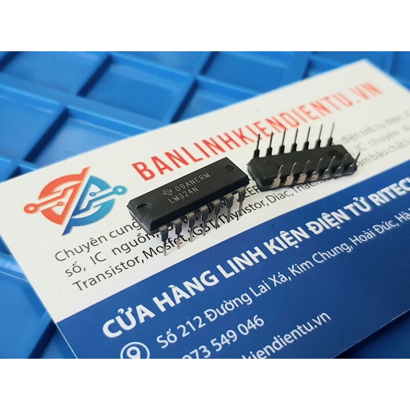 LM324N, LM324 IC khuếch đại thuật toán DIP-14