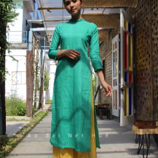 Bộ áo dài linen