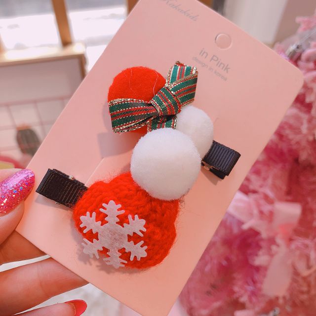 SET 2 CÁI KẸP MỎ VỊT NOEL GIÁNG SINH CHO BÉ
