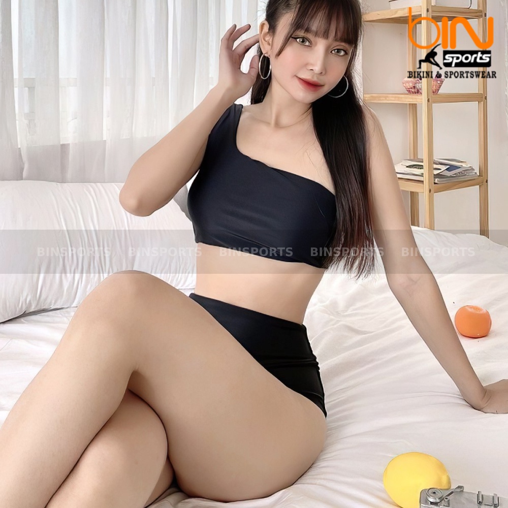 Bikini Nữ Hai Mảnh Lệch Vai Freesize Bin Sports BHV023