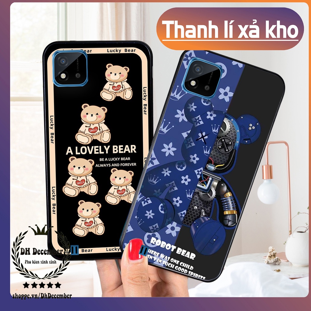 Ốp lưng Realme C11 2021 / C20 in hình 3D lucky, gấu Brick xinh xắn - KHÔNG NÊN BỎ LỠ