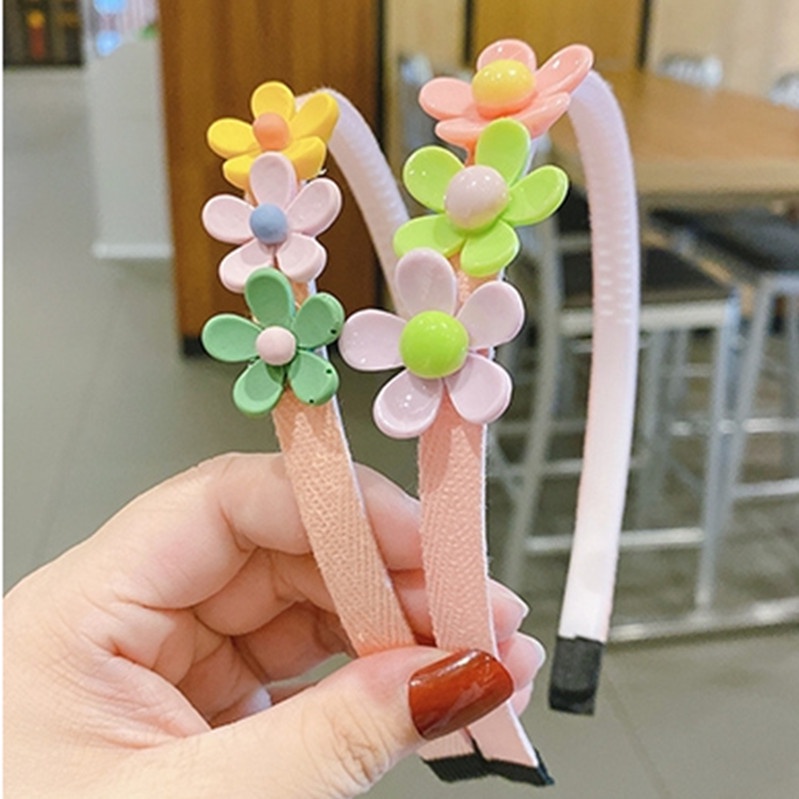 Băng Đô Cài Tóc Chống Trượt Có Răng Dễ Thương Cho Bé Gái