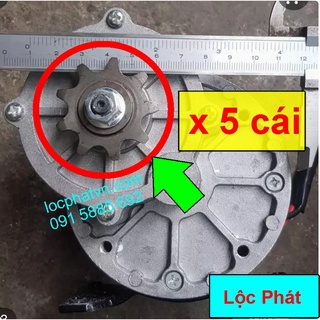 Combo 5 nhông xe đạp điện - Nhông 9 Răng - Bánh răng - Lỗ Trong 11 mm - Nhông motor 5NT11