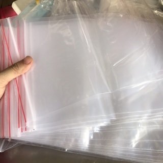 [500gr]túi zip chỉ đỏ size 17.25