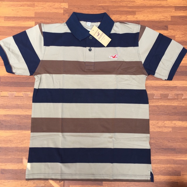 Áo phông nam kẻ sọc chất đẹp 100% Cotton 55-75kg