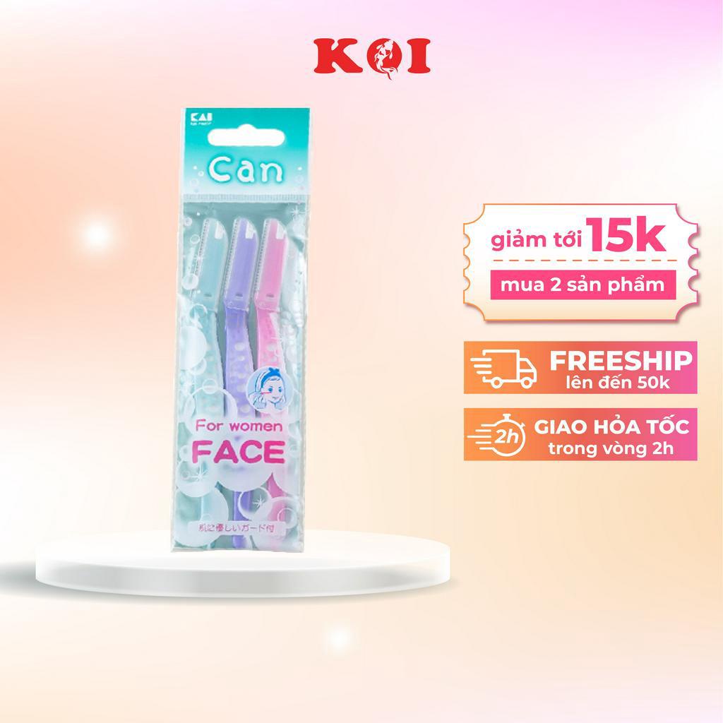 Dao cạo lông mặt Kai Can Face set 3 chiếc