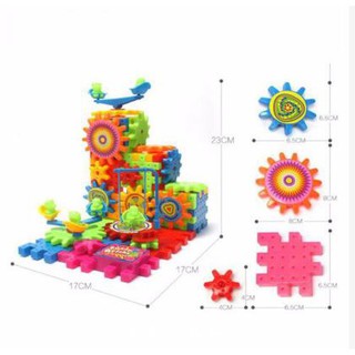 BỘ LẮP RÁP XẾP HÌNH BÁNH RĂNG CÓ PIN