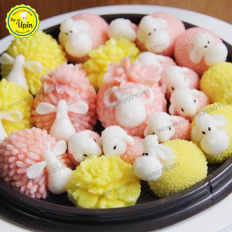 Tổng hợp khuôn silicone tạo hình gia đình cừu siêu cute