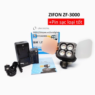 Đèn led video zifon zf-3000 siêu sáng full bộ