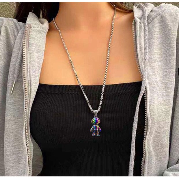 Dây chuyền bạc nam nữ hình PHI HÀNH GIA ÁNH LỬA - Vòng cổ phụ kiện thời trang unisex đeo đôi
