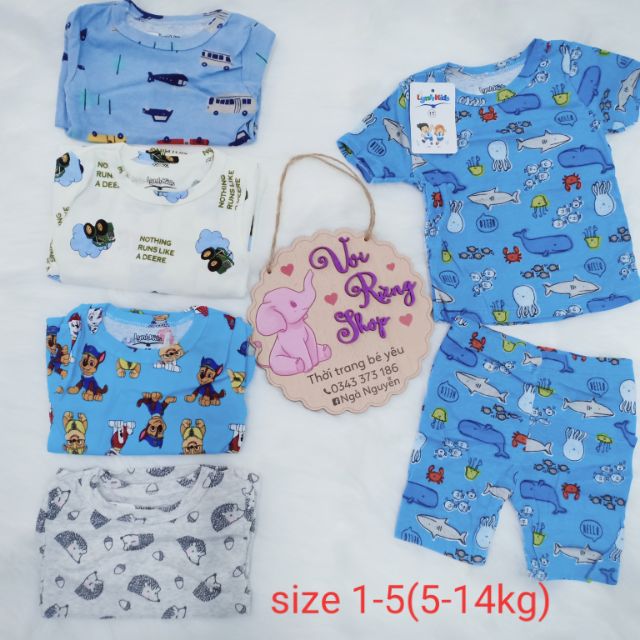 Sale bộ BOZIP ngắn cho bé