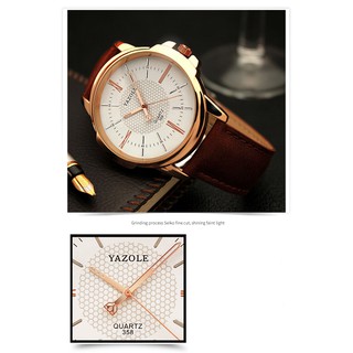 Đồng Hồ Nam Dây Da Yazole 358