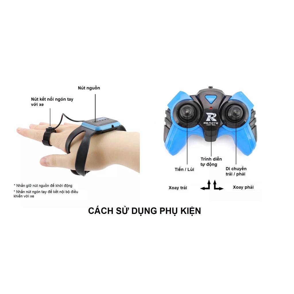 Xe điều khiển từ xa thông minh bằng cử chỉ tay và bộ remote 548 địa hình