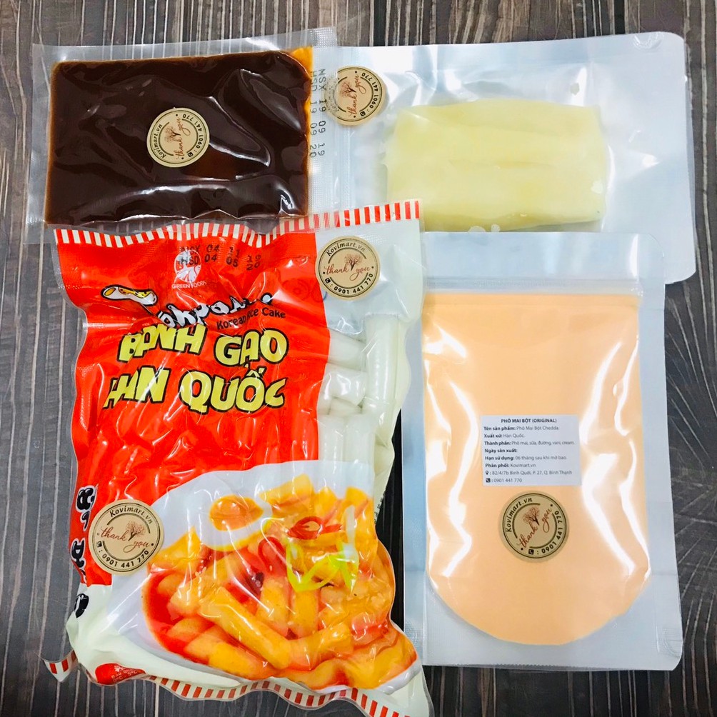 Combo nấu tokbokki Hàn Quốc