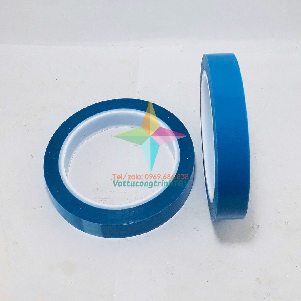 SET 2 cuộn băng dính xanh dán đồ điện tử KT: 2cm x 500cm