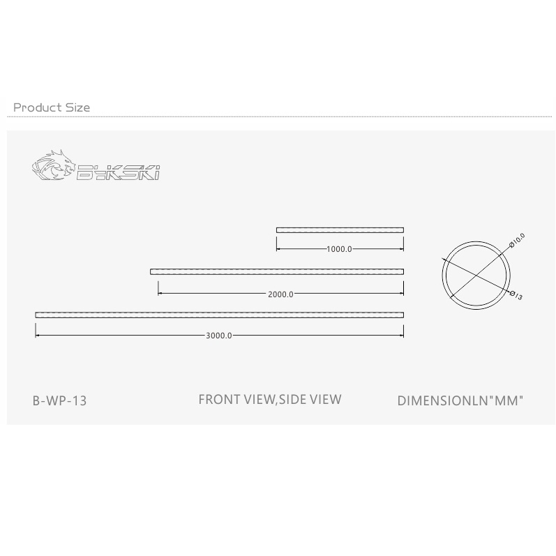 Ống mềm trong suốt cho tản nhiệt nước 9.5x12.7 Bykski B-WP-13