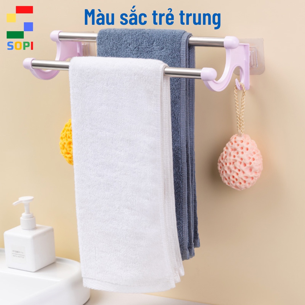 Giá Treo Khăn Nhà Tắm, Móc Treo Khăn Dán Tường. SONETS