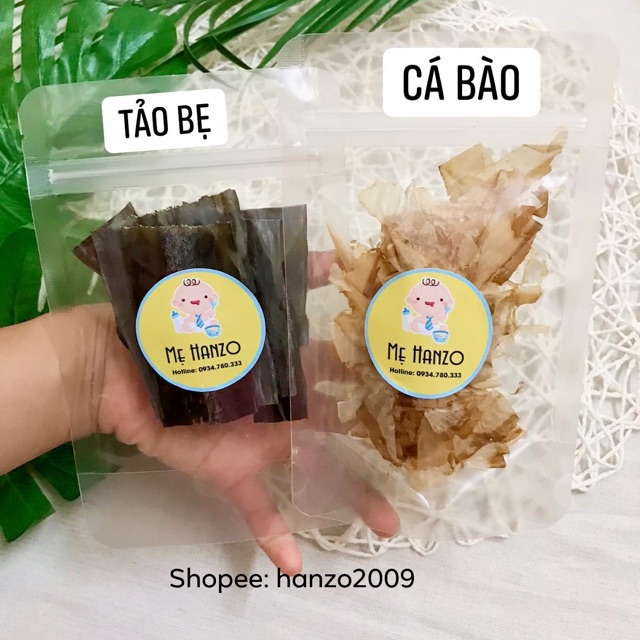 Combo cá bào tảo bẹ nấu dashi Nhật Bản