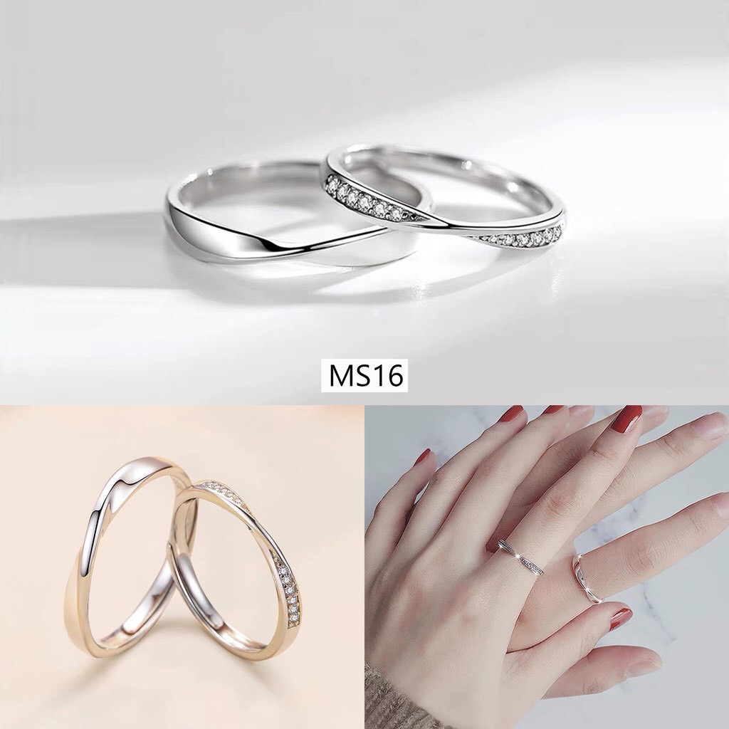 Nhẫn đôi cặp cực đẹp nhiều mẫu couple cá tính nam nữ