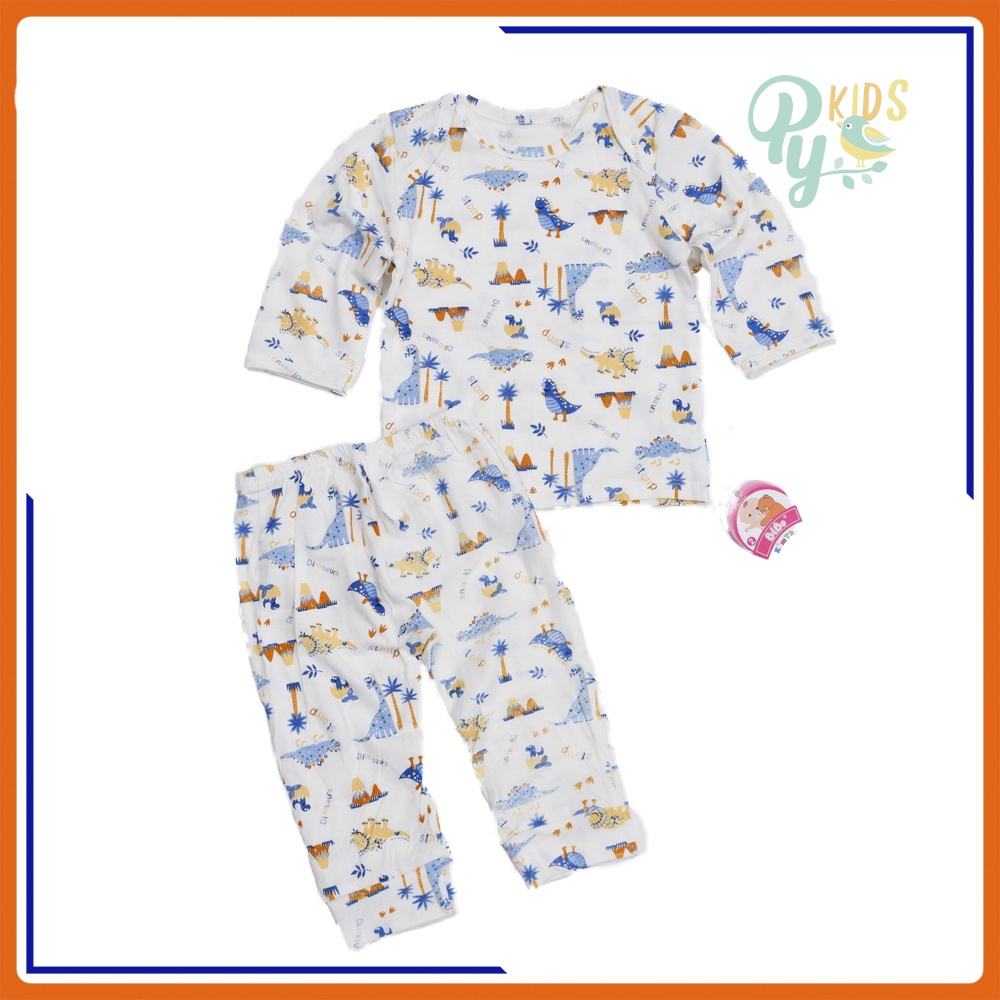 Bộ sơ sinh tay dài chồm vai Bibo cho bé từ 3-12 tháng ( 5-11kg )