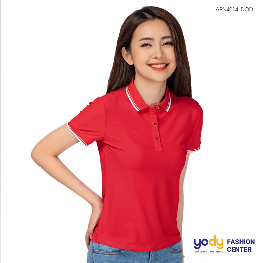 Áo thun polo nữ YODY cổ bẻ vải cao cấp giữ form thoáng mát thấm hút tốt APN4014 | BigBuy360 - bigbuy360.vn