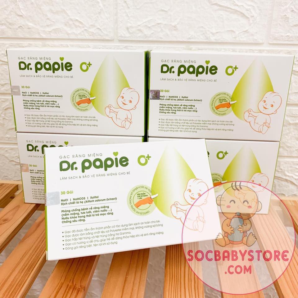 Gạc Rơ Lưỡi Dr. PaPie xỏ ngon tiện lợi